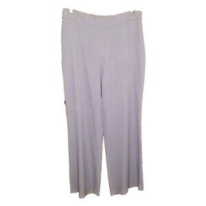 Pendleton Wide Leg Pants Size 12 Blue Gray 100% Silk  34" x 31.5"            T27